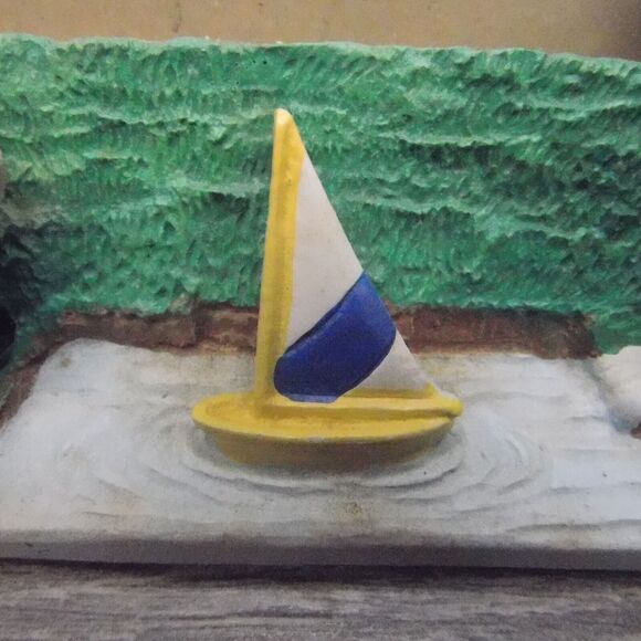 Vintage Mickey Minnie Mouse Sailboat 3.5 x 5 Photo Picture Frame Collectible - Picture 13 of 15